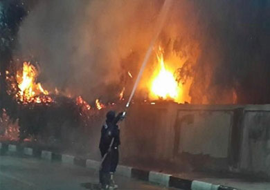 السيطرة على حريق بالقرب من احتفال مولد العذراء بسمالوط في المنيا