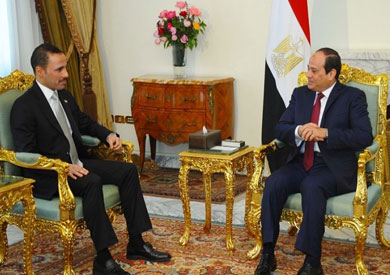 السيسي يستقبل رئيس مجلس الأمة الكويتي