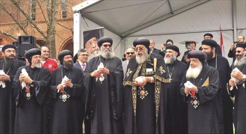 البابا تواضروس: مصر تمر بأوقات عصيبة وأملنا فى الرئيس