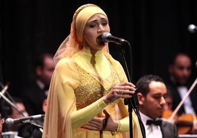 أجواء رمضان فى حفل الإنشاد الدينى