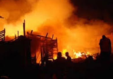 نيابة شبرا الخيمة تعاين موقع حريق صوامع غلال مسطرد