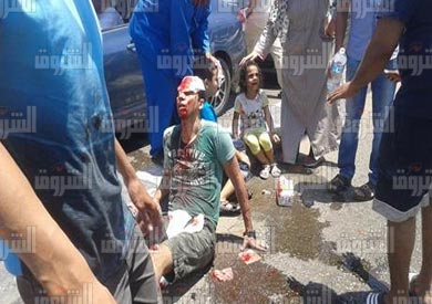 بالصور.. مصرع شخص وإصابة 4 آخرين في حادث تصادم على كوبري أكتوبر