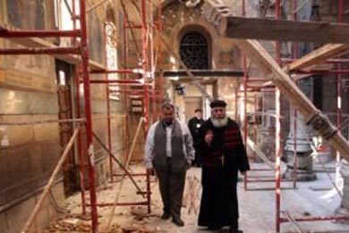 مهندس بترميم البطرسية: انتهاء 80% من أعمال الترميم