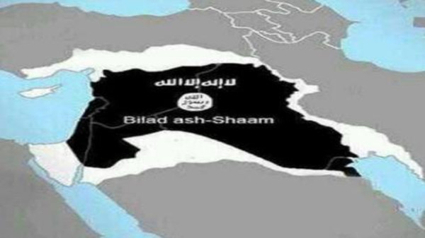 خريطة "داعش" التي نشرها التنظيم