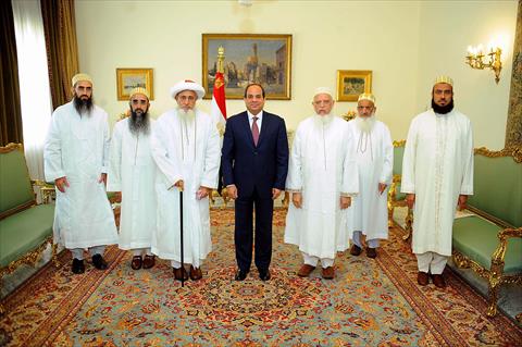 «السيسي» يشيد بجهود «طائفة البهرة» الهندية فى ترميم المساجد الأثرية بمصر