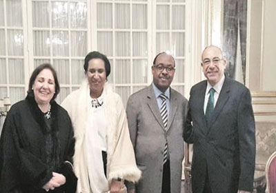 «الخارجية» تودع السفير الإثيوبى بالقاهرة