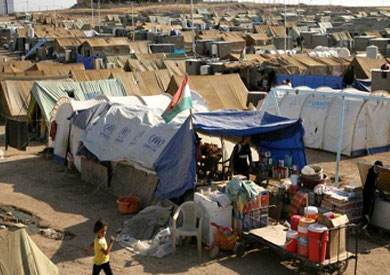 مخيمات للاجئين سوريين بالأردن - ارشيفية