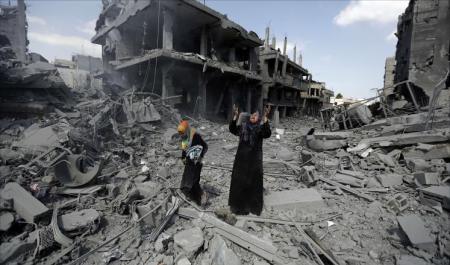 آثار القصف الإسرائيلي على غزة- أرشيفية