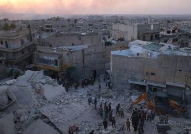مقتل 15 شخصا في غارات جوية بمدينة حلب السورية
