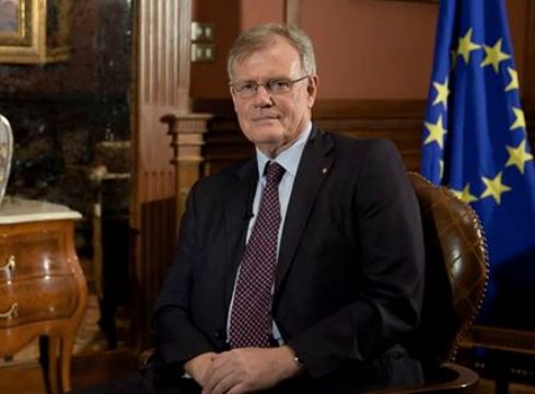 السفير جيمس موران رئيس وفد الاتحاد الأوروبي في مصر