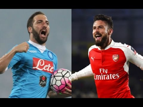 أرسنال يقدم جيرو و60 مليون يورو للتعاقد مع هيجواين