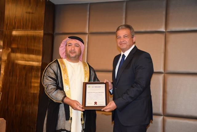 المؤسسة العربية الدولية للتنمية الاقتصادية تكرم وزير الرياضة ضمن أفضل 20 شخصية عربية