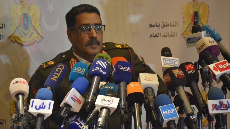 المسماري في مؤتمر صحفي بالقاهرة