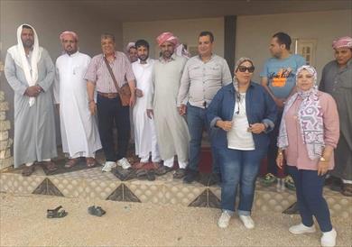 وفد المركز مع أهالي وسط سيناء