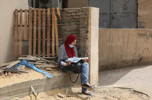 أول أيام امتحانات الثانوية العامة بمدرسة جمال عبد الناصر في الجيزة.. تصوير: إسلام صفوت