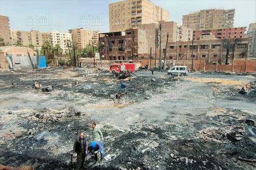صرف 15 ألف جنيه للأسر المتضررة من حريق ستوديو القاهرة