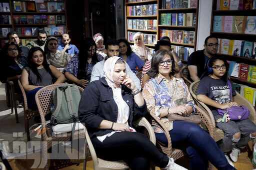 حفل توقيع ومناقشة &#171;سنوات الجري في المكان&#187; للكاتبة نورا ناجي.. تصوير: مجدي إبراهيم