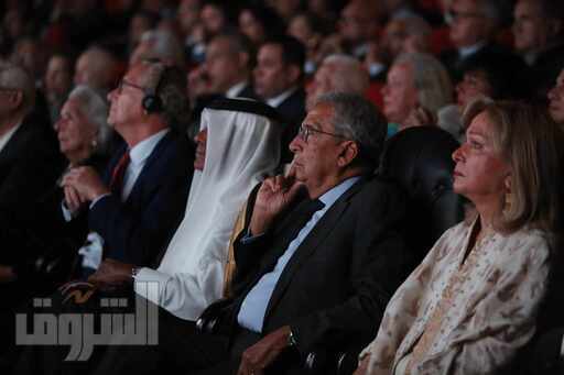 الاحتفال بمئوية محمد حسنين هيكل في المتحف القومي للحضارة.. تصوير: مجدي إبراهيم