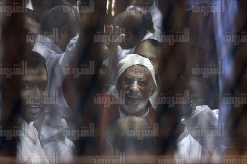 محاكمة محمد بديع المرشد العام لجماعة الإخوان