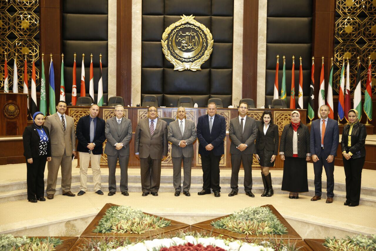 وفد من جامعة حلوان يزور الأكاديمية العربية للعلوم والتكنولوجيا