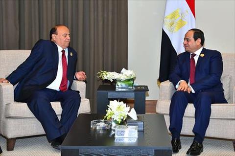 لقاء الرئيس السيسي مع الرئيس اليمني