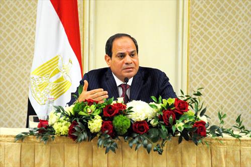 عبدالفتاح السيسي مع ممثلي الجالية المصرية في الولايات المتحدة