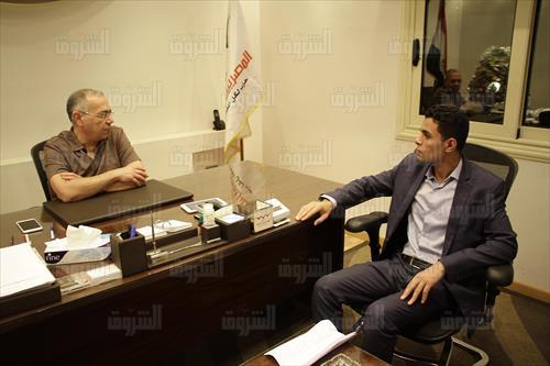 عصام خليل رئيس حزب المصريين الأحرار تصوير احمد عبد اللطيف