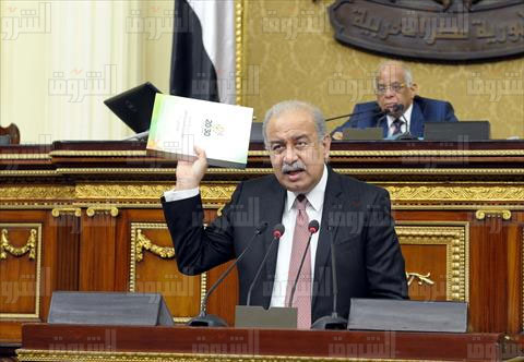 رئيس الوزراء يلقي كلمة الحكومة أمام مجلس النواب- تصوير سليمان العطيفي