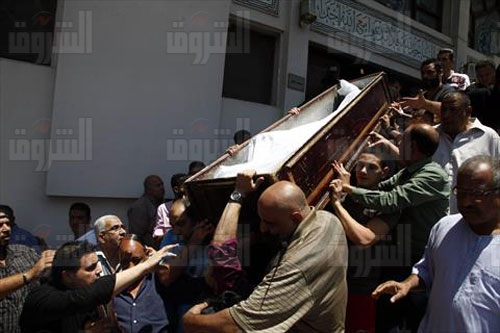 جنازة الفنان الراحل سامي العدل- تصوير أحمد عبدالجواد