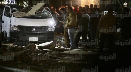 انفجار عبوة ناسفة في عقار بمنطقة المريوطية في الهرم - تصوير: إبراهيم عزت