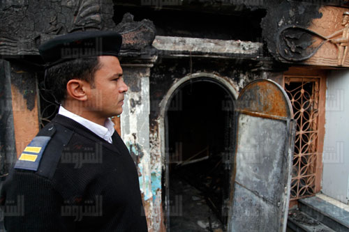 حريق ملهى ليلى بالعجوزة - تصوير احمد عبد الجواد