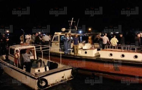 غرق معدية بنهر النيل بكفر الشيخ