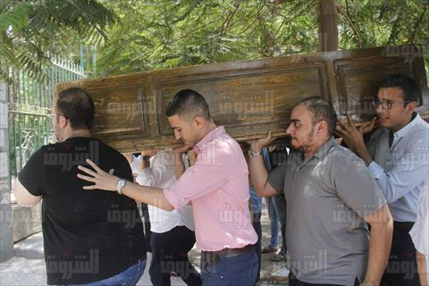 جنازة المفكر والعالم الدكتور مصطفى سويف - تصوير: هبة خليفة