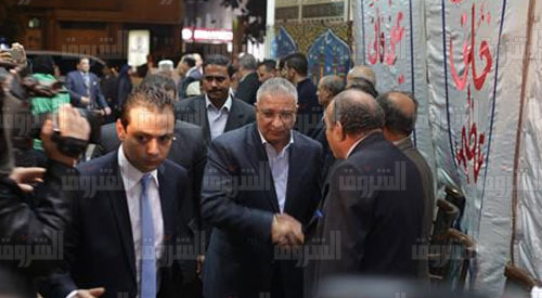 عزاء الفنان الراحل حمدي أحمد - تصوير: روجيه أنيس