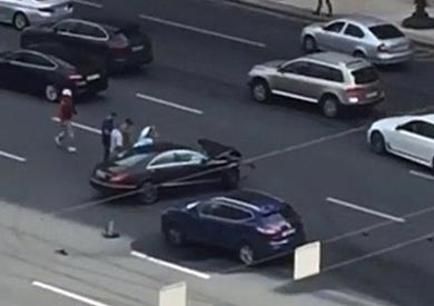 تحطم سيارة الرئيس الروسي