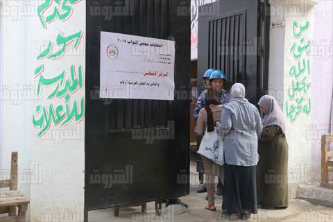 جولة الإعادة للمرحلة الأولى من انتخابات 2015- تصوير أميرة مرتضى