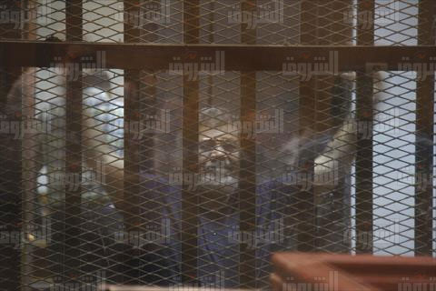 الحكم في قضيتي التخابر واقتحام السجون تصوير رافي شاكر