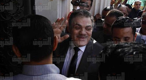 السيد البدوي قبل مؤتمر «الوفد»- تصوير أحمد عبدالفتاح