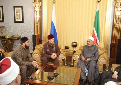 شيخ الأزهر والرئيس الشيشاني