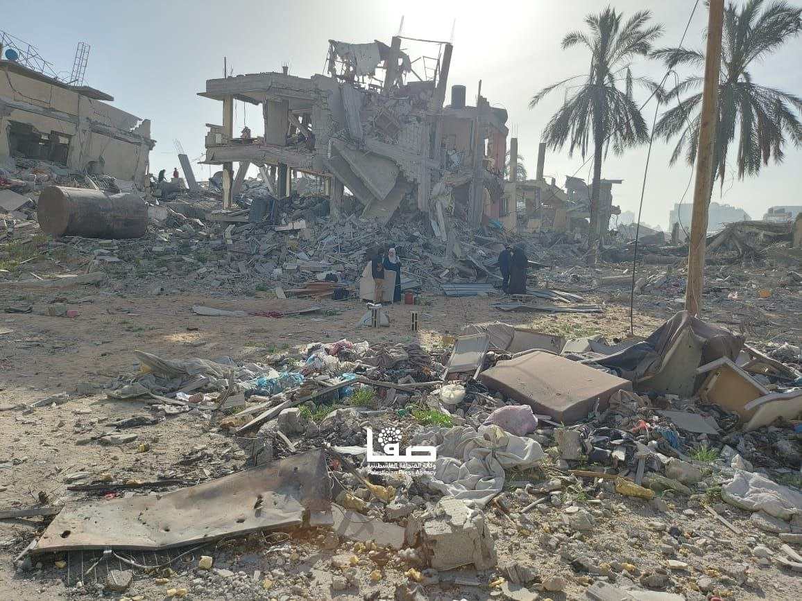 محيط مجمع الشفاء - وكالة الصحافة الفلسطينية