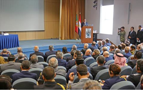 «السيسي» يلقي محاضرة في الأكاديمية العسكرية البرتغالية