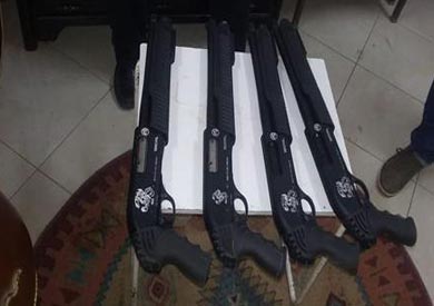 الاسلحة غير المرخصة المضبوطة بالغربية