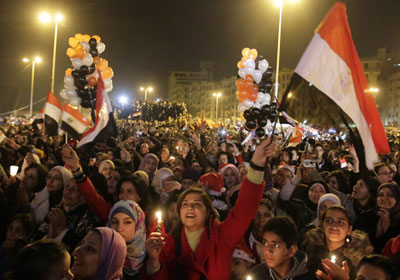 احتفالات رأس السنة في ميدان التحرير (صورة أرشيفية).. تصوير: أحمد عبد اللطيف
