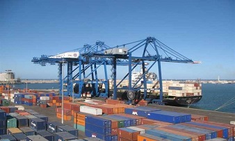 تصدير 518 حاوية مكافئة من ميناء دمياط