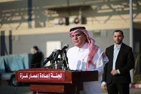 السفير محمد العمادي رئيس اللجنة القطرية لإعادة إعمار غزة