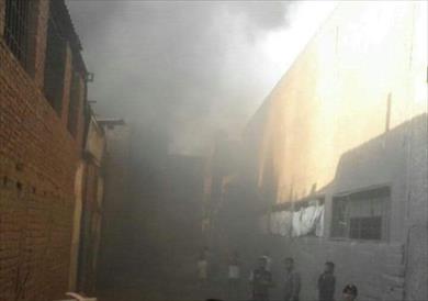 حريق مصنع شبرا الخيمة