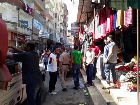 إزالة 190 مخالفة إشغال طريق بكفر الدوار