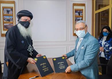 رئيس جامعة طنطا والأنبا بولا