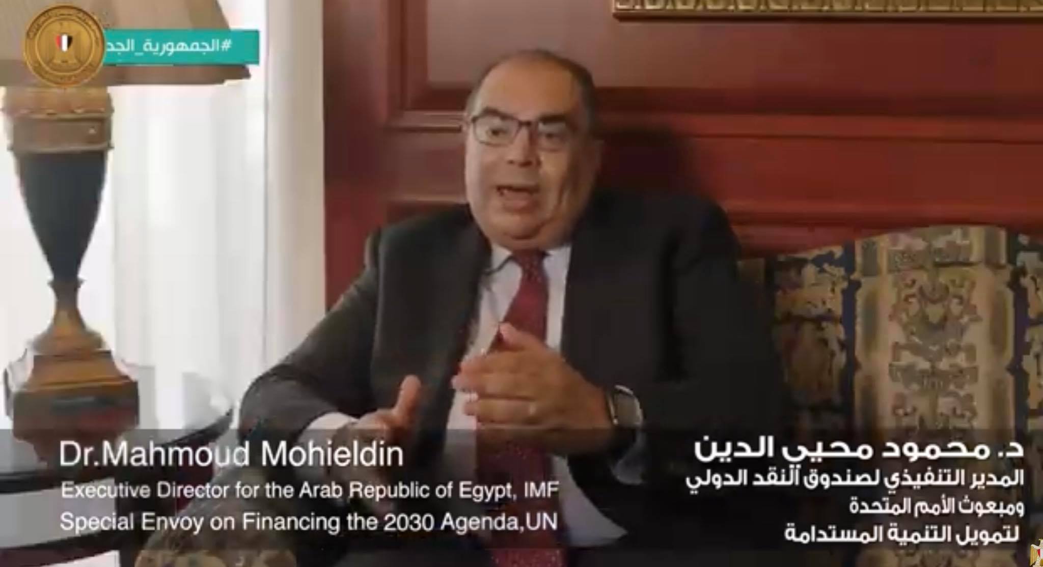 الدكتور محمود محي الدين المدير التنفيذي لصندوق النقد الدولي