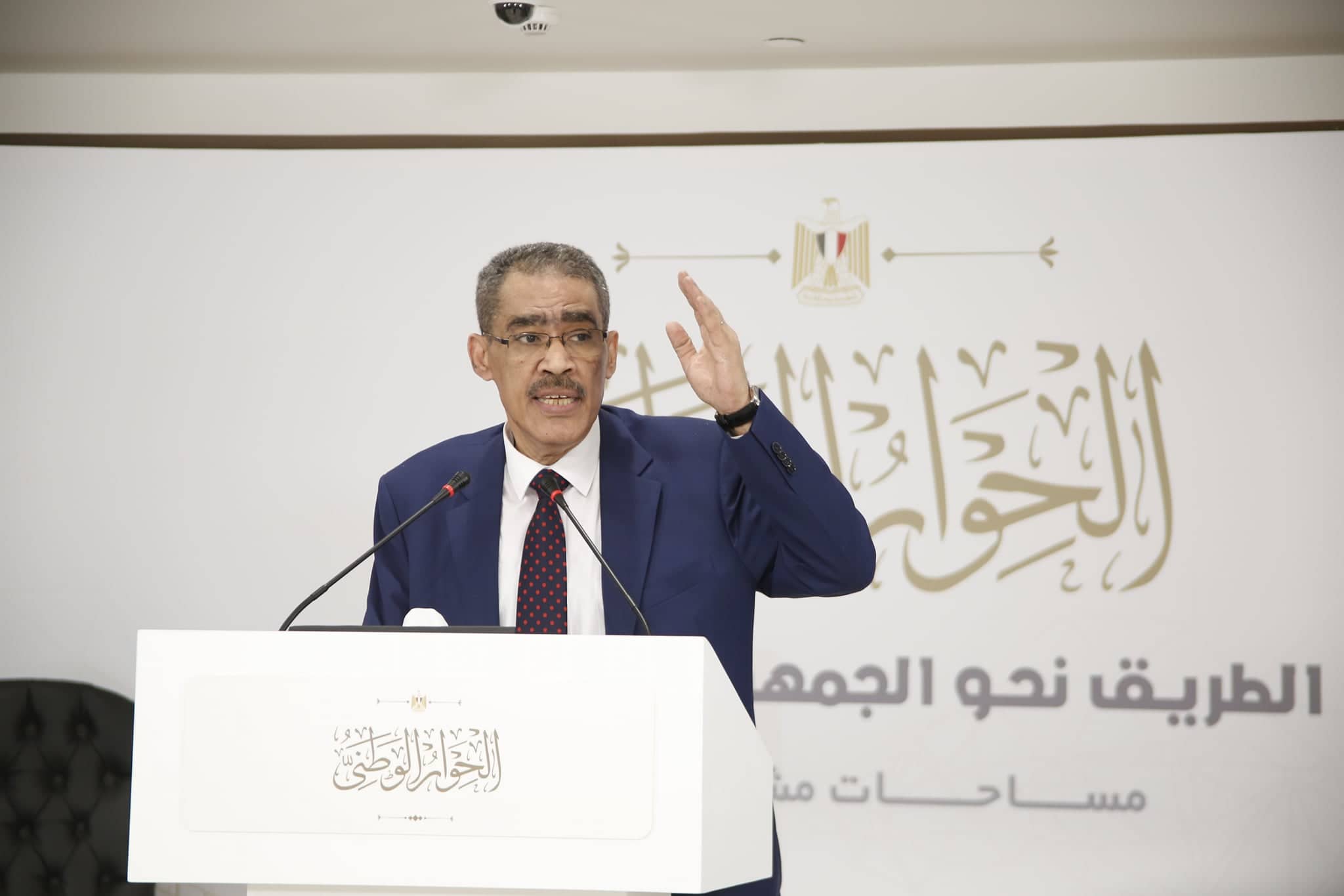ضياء رشوان . تصوير: أحمد عبد الفتاح
